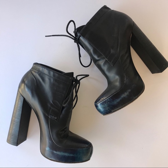 Alexander Wang Shoes - Alexander Wang Women Booties Midnight Platform 37